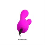 Лиловый вибратор-кролик Simon - 17,8 см. 527657