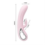 Нежно-розовый вибратор Nicola с вакуумной клиторальной стимуляцией - 24 см. 527678 Нежно-розовый вибратор Nicola с вакуумной клиторальной стимуляцией - 24 см. 527678