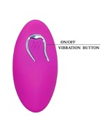 Лловое перезаряжаемое виброяйцо с пультом ДУ 527680