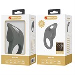 Серое эрекционное кольцо с вибростимуляцией клитора Alto 527694