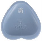 Голубой вибростимулятор на присоске Heart Guy - 17 см. 527725