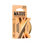 Точечные презервативы MAXUS 2000 Amazing Dots с железным кейсом - 3 шт. 527795