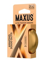 Точечные презервативы MAXUS 2000 Amazing Dots с железным кейсом - 3 шт. 527795 - фото 855800