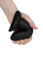 Черный нереалистичный дилдо Emotional Plus на присоске - 13 см. 527874 Черный нереалистичный дилдо Emotional Plus на присоске - 13 см. 527874