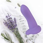 Фиолетовый нереалистичный дилдо Emotional Plus - 13 см. 527876