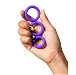 Набор из 3 фиолетовых эрекционных колец Remix Trio 527888 Набор из 3 фиолетовых эрекционных колец Remix Trio 527888