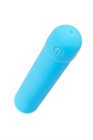 Голубая силиконовая перезаряжаемая вибропуля Murr - 10 см. 527929