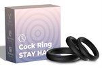 Набор из 3 черных эрекционных колец Stay Hard 528532 - фото 866540 Набор из 3 черных эрекционных колец Stay Hard 528532 - фото 866540