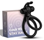 Черное эрекционное виброкольцо с подхватом мошонки Stay Hard 528533 - фото 866545 Черное эрекционное виброкольцо с подхватом мошонки Stay Hard 528533 - фото 866545