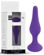 Фиолетовая анальная втулка Silcone Purple Plug Small - 10 см. 528538 Фиолетовая анальная втулка Silcone Purple Plug Small - 10 см. 528538