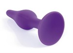 Фиолетовая анальная втулка Silcone Purple Plug Small - 10 см. 528538 Фиолетовая анальная втулка Silcone Purple Plug Small - 10 см. 528538