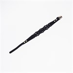 Черный ажурный чокер с золотистой фурнитурой 528835 Черный ажурный чокер с золотистой фурнитурой 528835