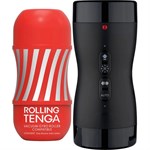 Набор Tenga Vacuum Gyro Roller 3s: мастурбатор и устройство для вращения и создания вакуума 528849 Набор Tenga Vacuum Gyro Roller 3s: мастурбатор и устройство для вращения и создания вакуума 528849