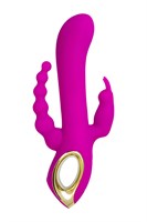 Лиловый тройной вибратор Trinny - 21,5 см. 528932