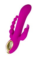 Лиловый тройной вибратор Trinny - 21,5 см. 528932