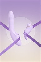 Сиреневый вибромассажер со съёмным клиторальным пульсатором DuoGlow 529102 Сиреневый вибромассажер со съёмным клиторальным пульсатором DuoGlow 529102