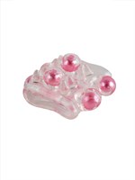 Прозрачная насадка на пенис с цветными шариками 529329 Прозрачная насадка на пенис с цветными шариками 529329