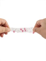 Прозрачная насадка на пенис с цветными шариками 529329 Прозрачная насадка на пенис с цветными шариками 529329