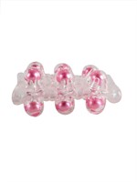 Прозрачная сквозная насадка на пенис с цветными шариками 529331 Прозрачная сквозная насадка на пенис с цветными шариками 529331