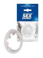 Эрекционное кольцо с мягкой стимулирующей насадкой 529332 Эрекционное кольцо с мягкой стимулирующей насадкой 529332