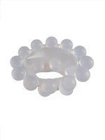 Эластичное эрекционное кольцо с двумя рядами шариков 529334 Эластичное эрекционное кольцо с двумя рядами шариков 529334