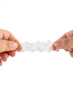 Эластичное эрекционное кольцо с двумя рядами шариков 529334 Эластичное эрекционное кольцо с двумя рядами шариков 529334