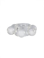 Прозрачное эрекционное кольцо с 6 стимулирующими шариками 529335 Прозрачное эрекционное кольцо с 6 стимулирующими шариками 529335