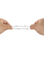 Прозрачное эрекционное кольцо с 6 стимулирующими шариками 529335 Прозрачное эрекционное кольцо с 6 стимулирующими шариками 529335