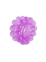 Лиловое эрекционное кольцо с 2 рядами стимулирующих шариков 529336 Лиловое эрекционное кольцо с 2 рядами стимулирующих шариков 529336