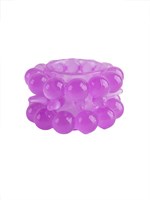 Лиловое эрекционное кольцо с 2 рядами стимулирующих шариков 529336 Лиловое эрекционное кольцо с 2 рядами стимулирующих шариков 529336