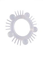 Эластичное эрекционное кольцо с шишечками и шипами 529337 Эластичное эрекционное кольцо с шишечками и шипами 529337