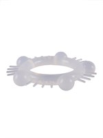 Эластичное эрекционное кольцо с шишечками и шипами 529337 Эластичное эрекционное кольцо с шишечками и шипами 529337