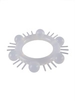 Эластичное эрекционное кольцо с шипиками и шариками 529338 Эластичное эрекционное кольцо с шипиками и шариками 529338