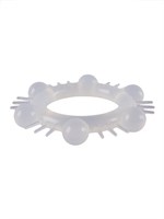 Эластичное эрекционное кольцо с шипиками и шариками 529338 Эластичное эрекционное кольцо с шипиками и шариками 529338