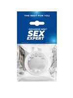 Эрекционное кольцо со стимулирующими шариками сверху и снизу 529340 Эрекционное кольцо со стимулирующими шариками сверху и снизу 529340