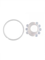 Эрекционное кольцо со стимулирующими шариками сверху и снизу 529340 Эрекционное кольцо со стимулирующими шариками сверху и снизу 529340