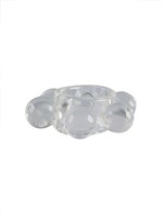 Прозрачное эластичное эрекционное кольцо с 6 шариками 529341 Прозрачное эластичное эрекционное кольцо с 6 шариками 529341