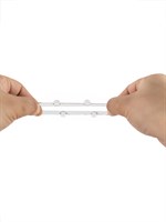 Прозрачное эластичное эрекционное кольцо с 6 шариками 529341 Прозрачное эластичное эрекционное кольцо с 6 шариками 529341