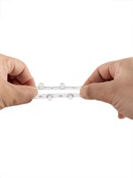 Прозрачное эрекционное кольцо с шариками и шипами 529342 Прозрачное эрекционное кольцо с шариками и шипами 529342