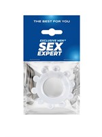 Прозрачное эрекционное кольцо со стимулирующими шариками 529344 Прозрачное эрекционное кольцо со стимулирующими шариками 529344