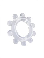 Прозрачное эрекционное кольцо со стимулирующими шариками 529344 Прозрачное эрекционное кольцо со стимулирующими шариками 529344