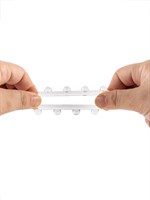 Прозрачное эрекционное кольцо со стимулирующими шариками 529344 Прозрачное эрекционное кольцо со стимулирующими шариками 529344