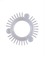 Эластичное эрекционное кольцо с 3 шариками и шипами 529346 Эластичное эрекционное кольцо с 3 шариками и шипами 529346