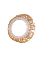 Эрекционное кольцо с бежевыми «ресничками» 529374 Эрекционное кольцо с бежевыми «ресничками» 529374