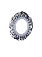 Эластичное эрекционное колечко с черными «ресничками» 529377 Эластичное эрекционное колечко с черными «ресничками» 529377