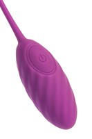 Фиолетовое силиконовое виброяйцо Purr 529452