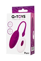 Фиолетовое силиконовое виброяйцо Purr 529452