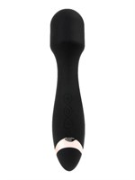 Черный силиконовый wand-вибратор - 18,5 см. 529533