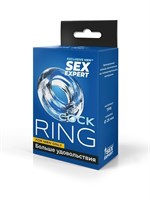 Прозрачное эрекционное кольцо-бублик 529542