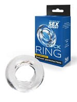 Прозрачное эрекционное кольцо-бублик 529542